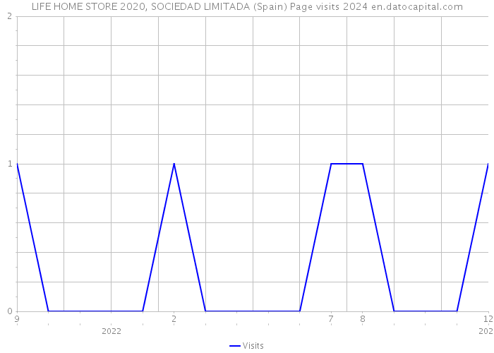 LIFE HOME STORE 2020, SOCIEDAD LIMITADA (Spain) Page visits 2024 