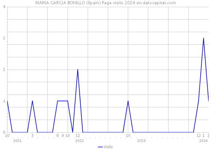 MARIA GARCIA BONILLO (Spain) Page visits 2024 