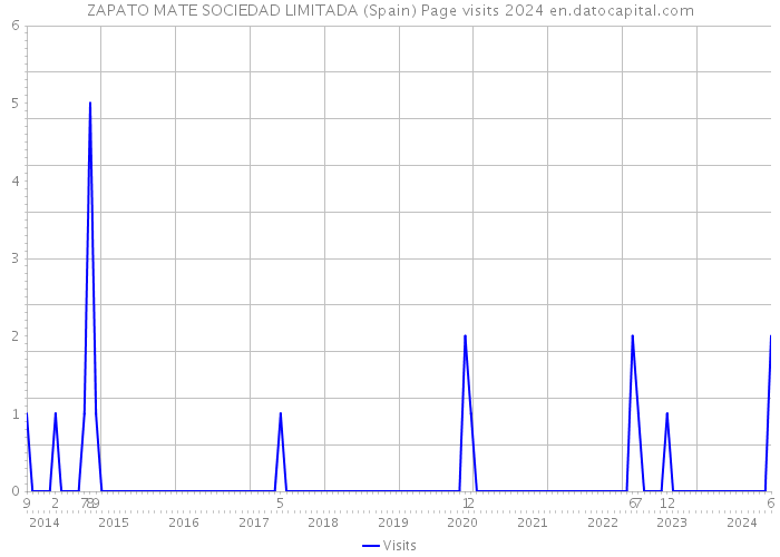 ZAPATO MATE SOCIEDAD LIMITADA (Spain) Page visits 2024 