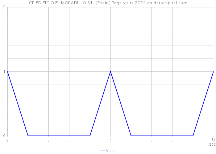 CP EDIFICIO EL MORADILLO S.L. (Spain) Page visits 2024 