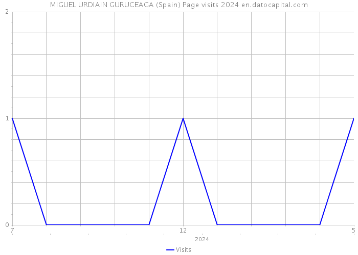 MIGUEL URDIAIN GURUCEAGA (Spain) Page visits 2024 