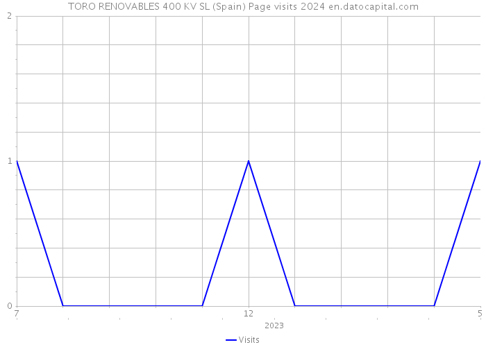 TORO RENOVABLES 400 KV SL (Spain) Page visits 2024 