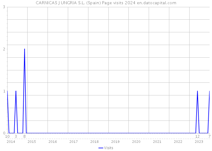 CARNICAS J UNGRIA S.L. (Spain) Page visits 2024 