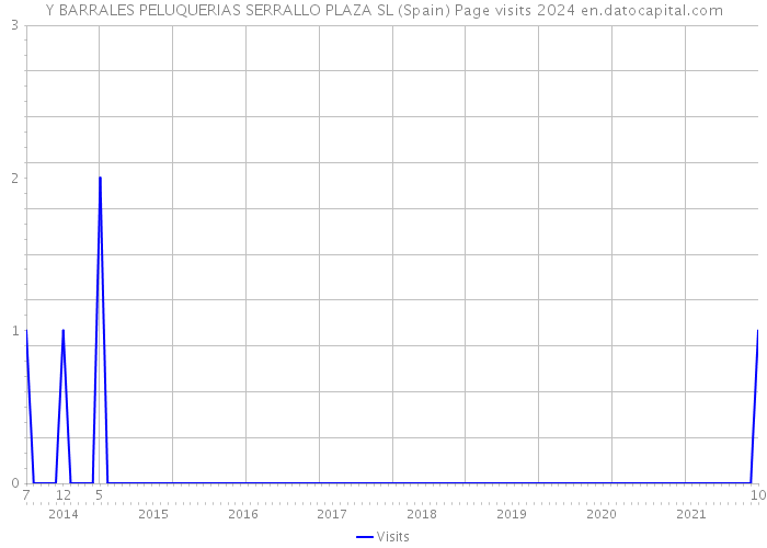 Y BARRALES PELUQUERIAS SERRALLO PLAZA SL (Spain) Page visits 2024 