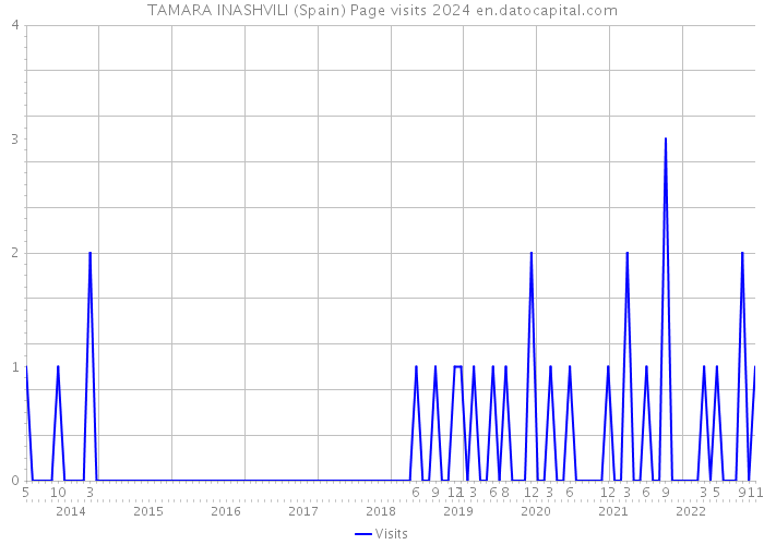 TAMARA INASHVILI (Spain) Page visits 2024 