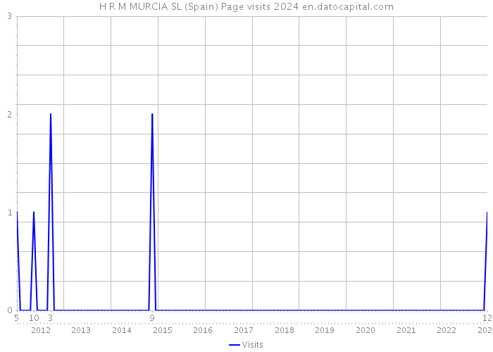 H R M MURCIA SL (Spain) Page visits 2024 