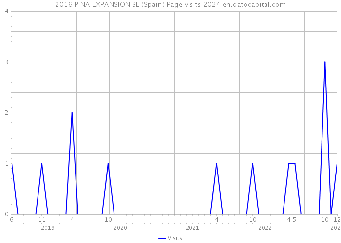 2016 PINA EXPANSION SL (Spain) Page visits 2024 