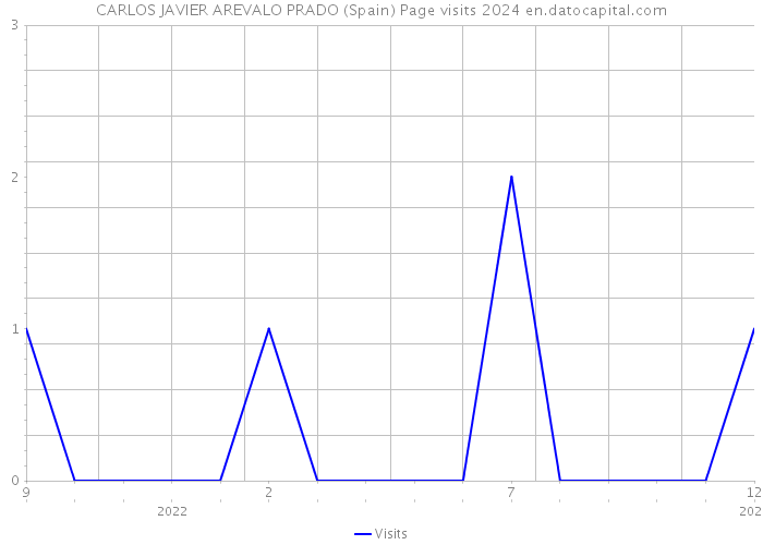 CARLOS JAVIER AREVALO PRADO (Spain) Page visits 2024 