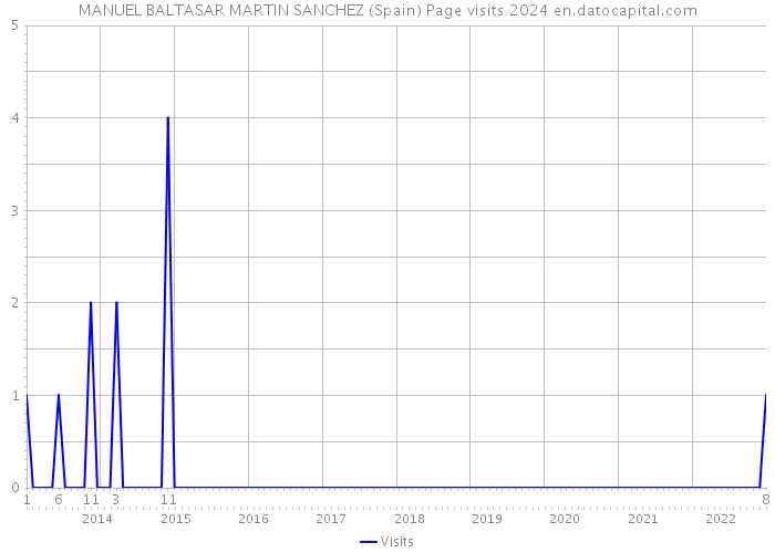 MANUEL BALTASAR MARTIN SANCHEZ (Spain) Page visits 2024 