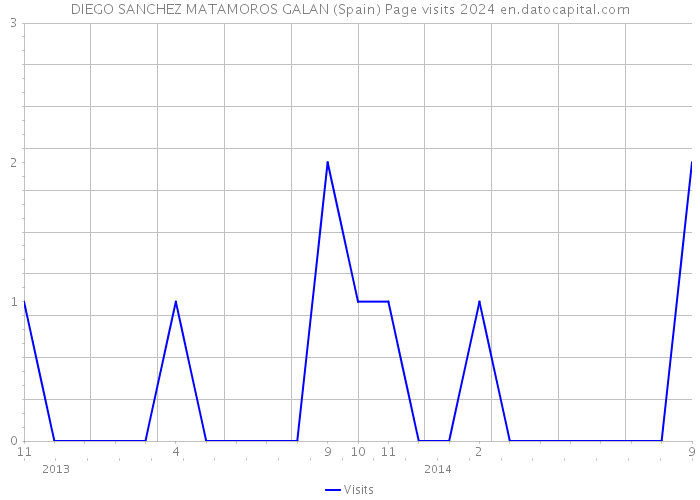 DIEGO SANCHEZ MATAMOROS GALAN (Spain) Page visits 2024 