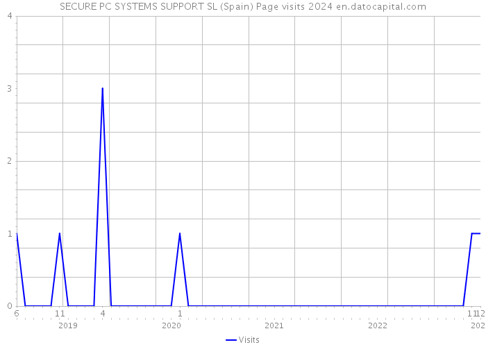 SECURE PC SYSTEMS SUPPORT SL (Spain) Page visits 2024 