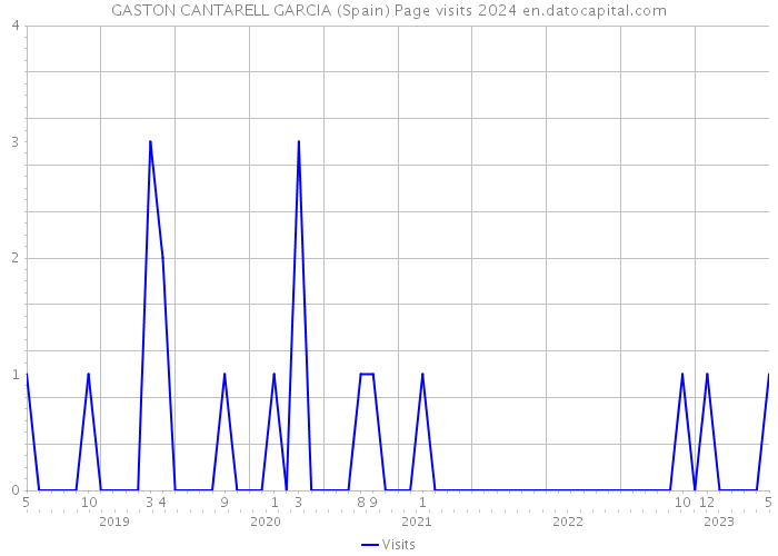 GASTON CANTARELL GARCIA (Spain) Page visits 2024 