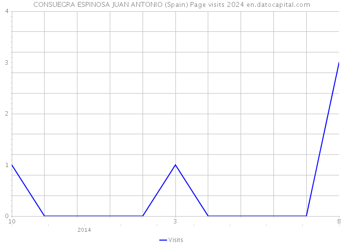 CONSUEGRA ESPINOSA JUAN ANTONIO (Spain) Page visits 2024 