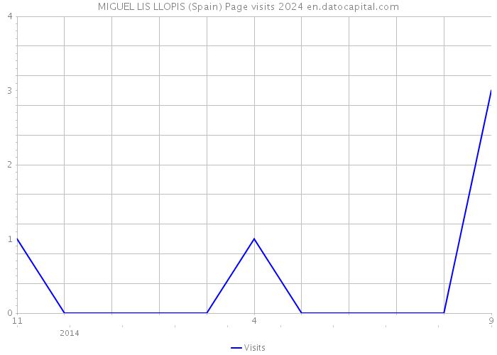 MIGUEL LIS LLOPIS (Spain) Page visits 2024 