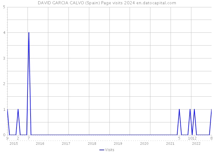 DAVID GARCIA CALVO (Spain) Page visits 2024 
