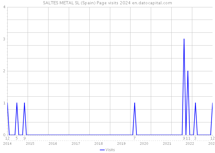 SALTES METAL SL (Spain) Page visits 2024 
