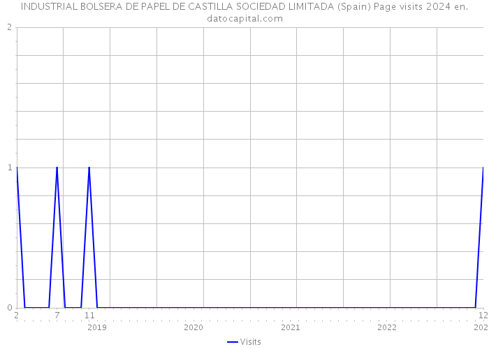 INDUSTRIAL BOLSERA DE PAPEL DE CASTILLA SOCIEDAD LIMITADA (Spain) Page visits 2024 