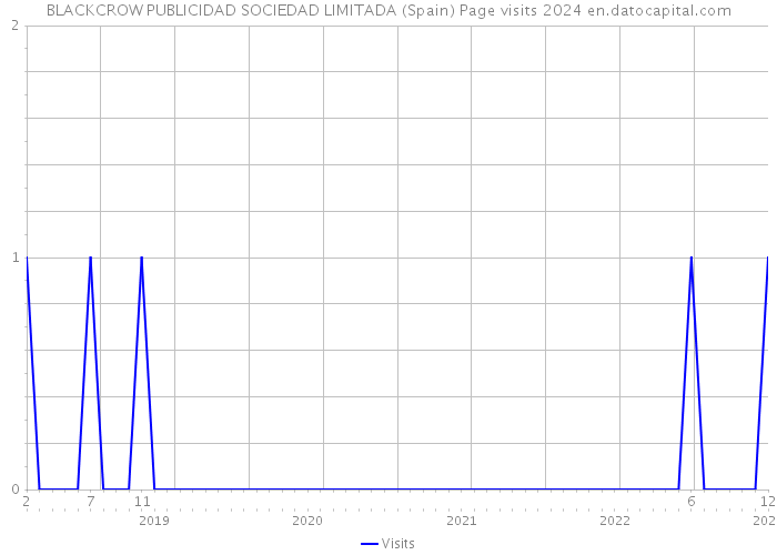 BLACKCROW PUBLICIDAD SOCIEDAD LIMITADA (Spain) Page visits 2024 