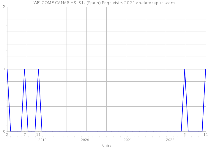 WELCOME CANARIAS S.L. (Spain) Page visits 2024 