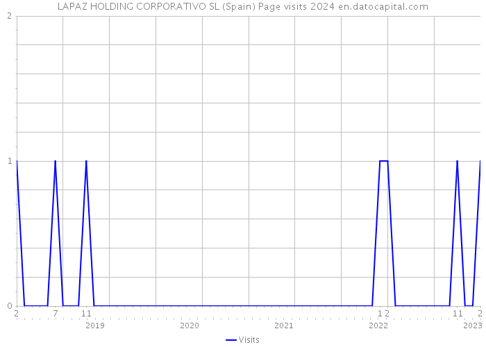 LAPAZ HOLDING CORPORATIVO SL (Spain) Page visits 2024 