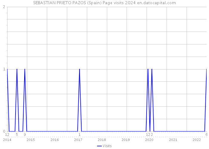 SEBASTIAN PRIETO PAZOS (Spain) Page visits 2024 