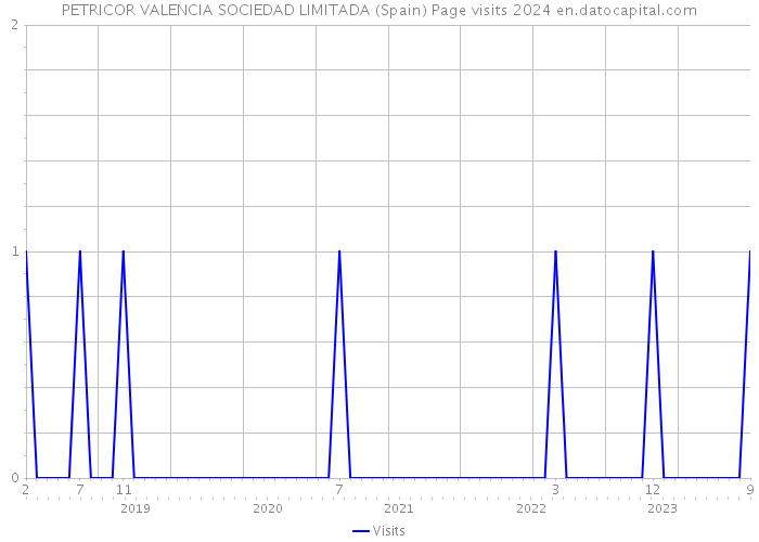 PETRICOR VALENCIA SOCIEDAD LIMITADA (Spain) Page visits 2024 