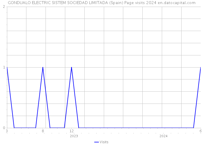 GONDUALO ELECTRIC SISTEM SOCIEDAD LIMITADA (Spain) Page visits 2024 