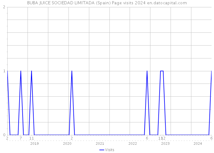 BUBA JUICE SOCIEDAD LIMITADA (Spain) Page visits 2024 