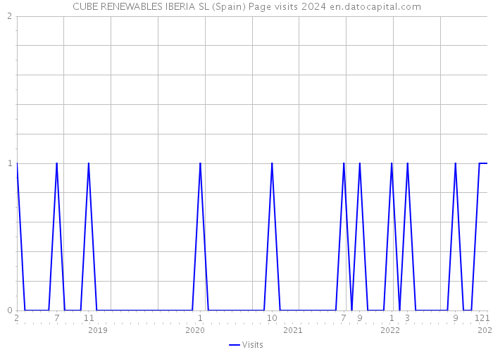 CUBE RENEWABLES IBERIA SL (Spain) Page visits 2024 