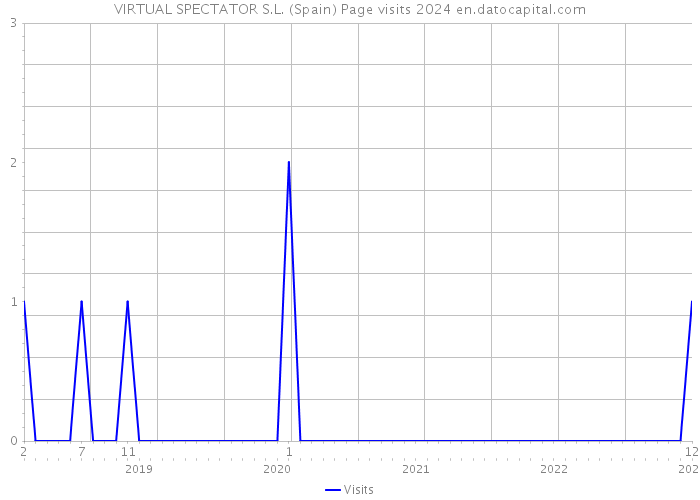 VIRTUAL SPECTATOR S.L. (Spain) Page visits 2024 