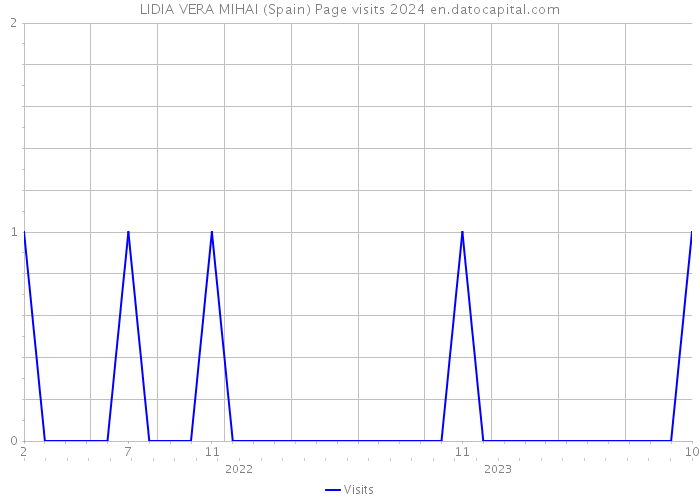 LIDIA VERA MIHAI (Spain) Page visits 2024 