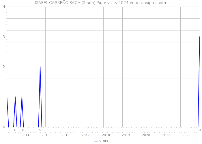ISABEL CARREÑO BACA (Spain) Page visits 2024 