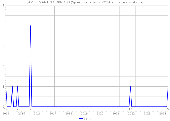 JAVIER MARTIN CORROTO (Spain) Page visits 2024 