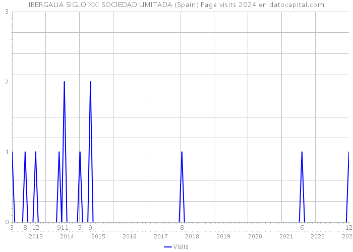 IBERGALIA SIGLO XXI SOCIEDAD LIMITADA (Spain) Page visits 2024 