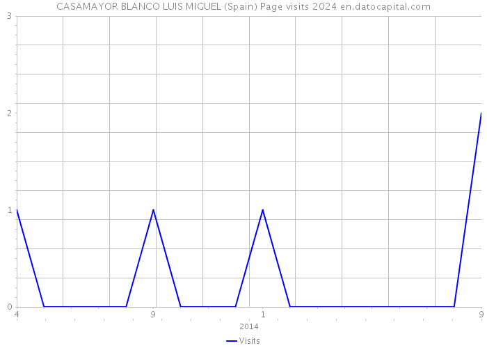 CASAMAYOR BLANCO LUIS MIGUEL (Spain) Page visits 2024 