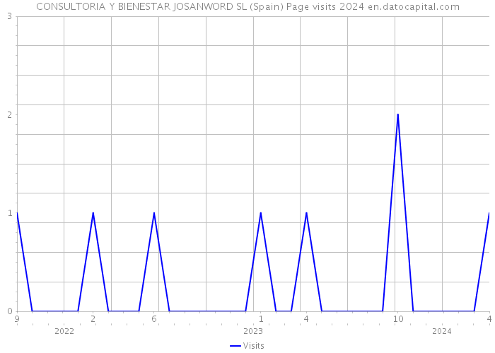 CONSULTORIA Y BIENESTAR JOSANWORD SL (Spain) Page visits 2024 