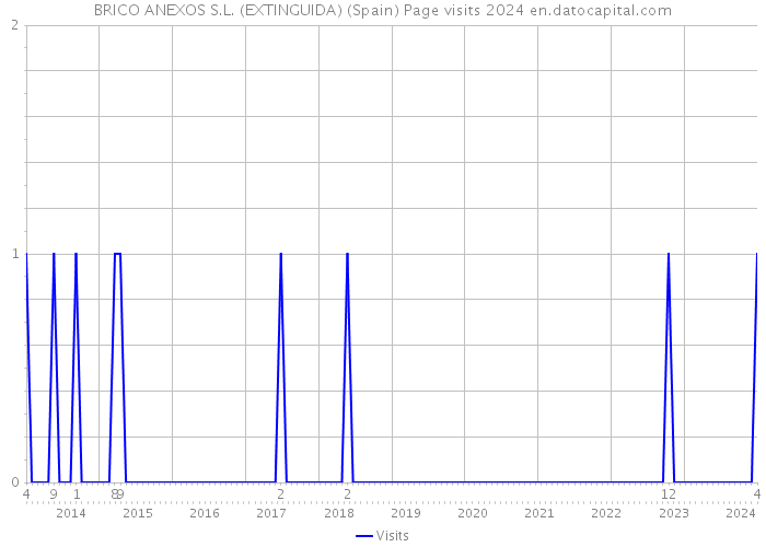 BRICO ANEXOS S.L. (EXTINGUIDA) (Spain) Page visits 2024 