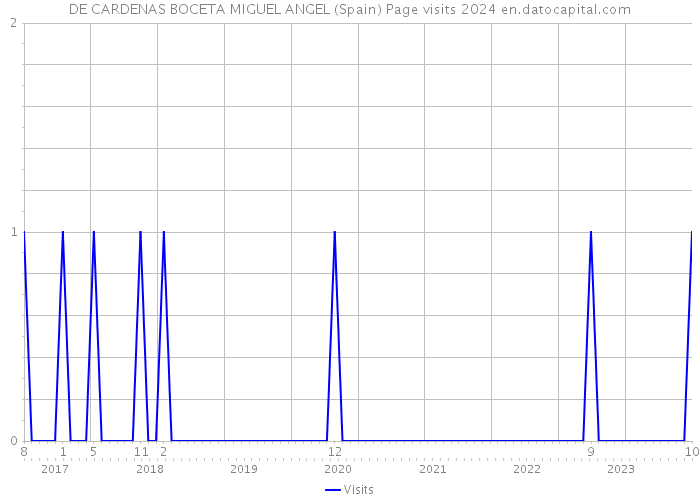 DE CARDENAS BOCETA MIGUEL ANGEL (Spain) Page visits 2024 