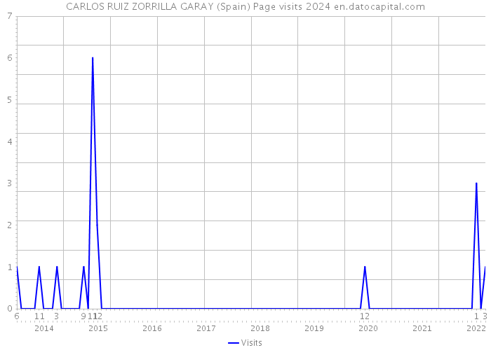 CARLOS RUIZ ZORRILLA GARAY (Spain) Page visits 2024 
