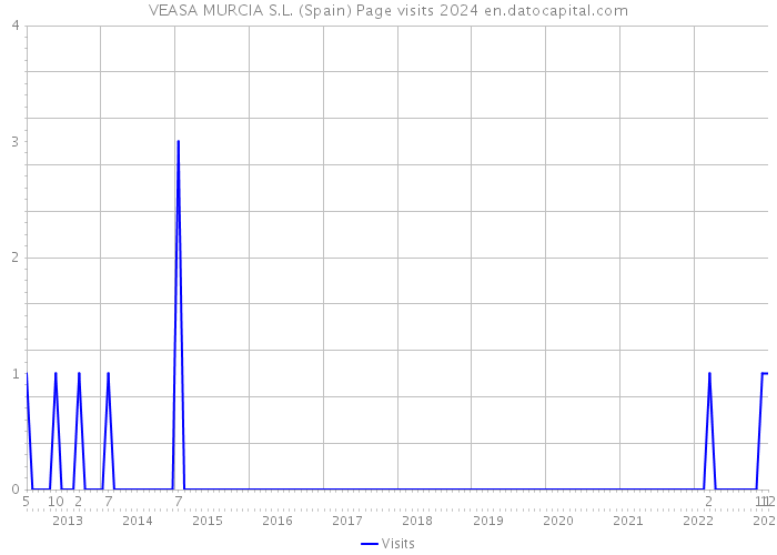 VEASA MURCIA S.L. (Spain) Page visits 2024 