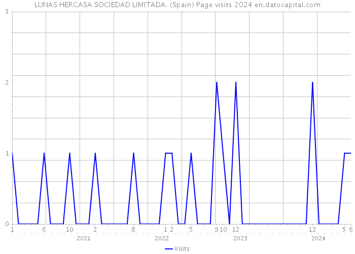 LUNAS HERCASA SOCIEDAD LIMITADA. (Spain) Page visits 2024 