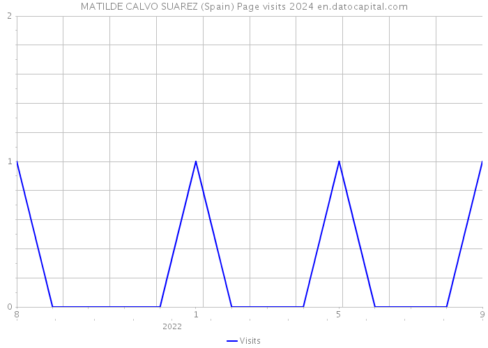 MATILDE CALVO SUAREZ (Spain) Page visits 2024 