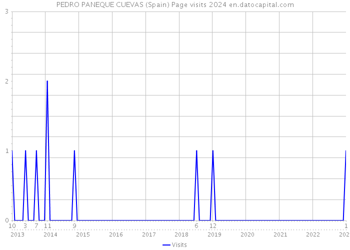 PEDRO PANEQUE CUEVAS (Spain) Page visits 2024 