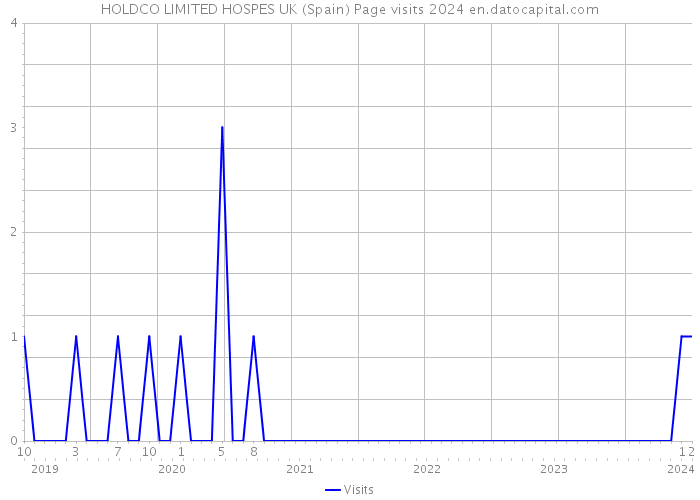 HOLDCO LIMITED HOSPES UK (Spain) Page visits 2024 