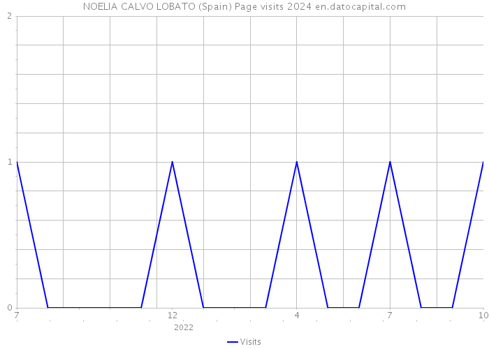 NOELIA CALVO LOBATO (Spain) Page visits 2024 