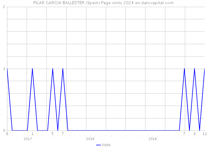 PILAR GARCIA BALLESTER (Spain) Page visits 2024 