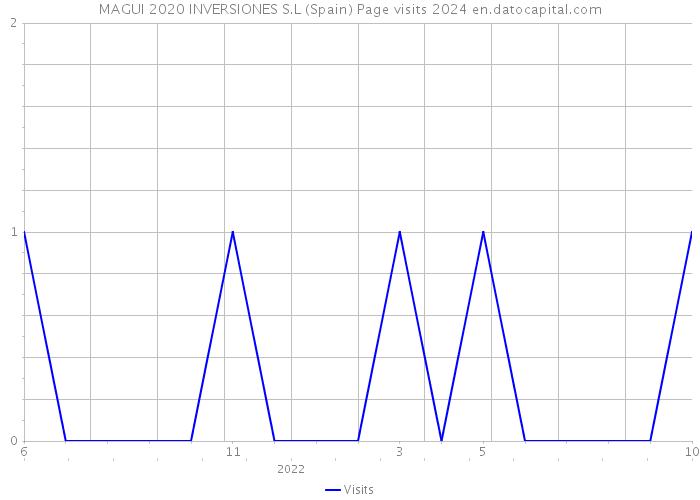 MAGUI 2020 INVERSIONES S.L (Spain) Page visits 2024 