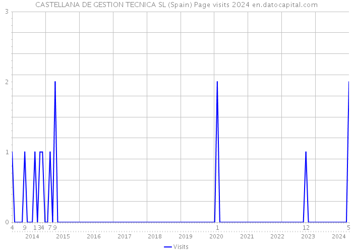 CASTELLANA DE GESTION TECNICA SL (Spain) Page visits 2024 