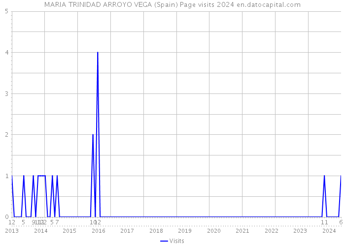 MARIA TRINIDAD ARROYO VEGA (Spain) Page visits 2024 