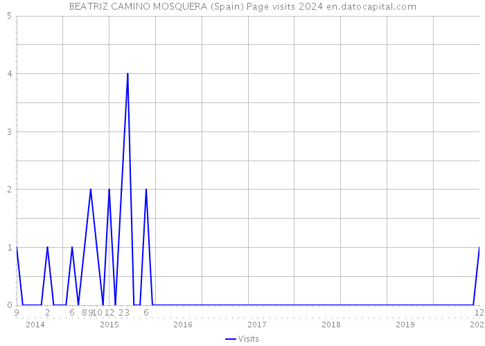 BEATRIZ CAMINO MOSQUERA (Spain) Page visits 2024 